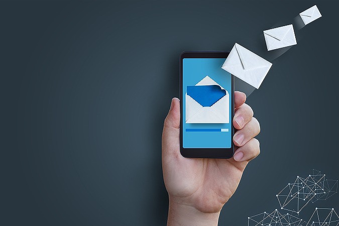 スマホからメール