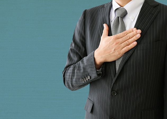 誠実で真面目なスーツ